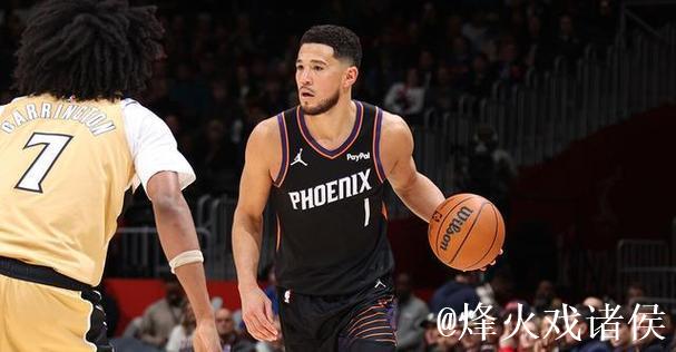 布克贡献22+6+5，特雷-约翰逊砍24分，太阳客胜奇才